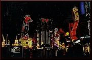 Las Vegasin yöllinen valoshow